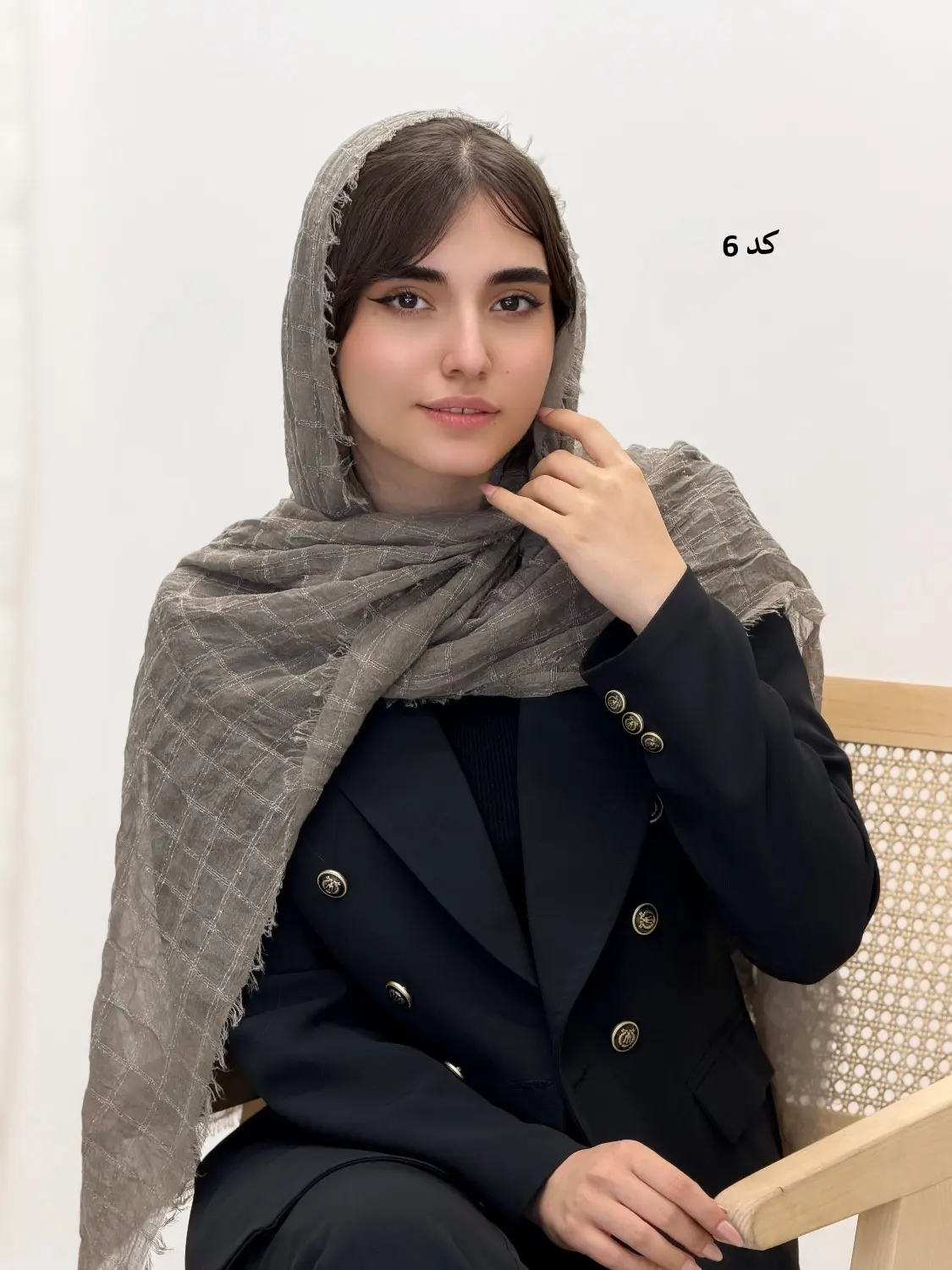 4610-شال کنفی گندم